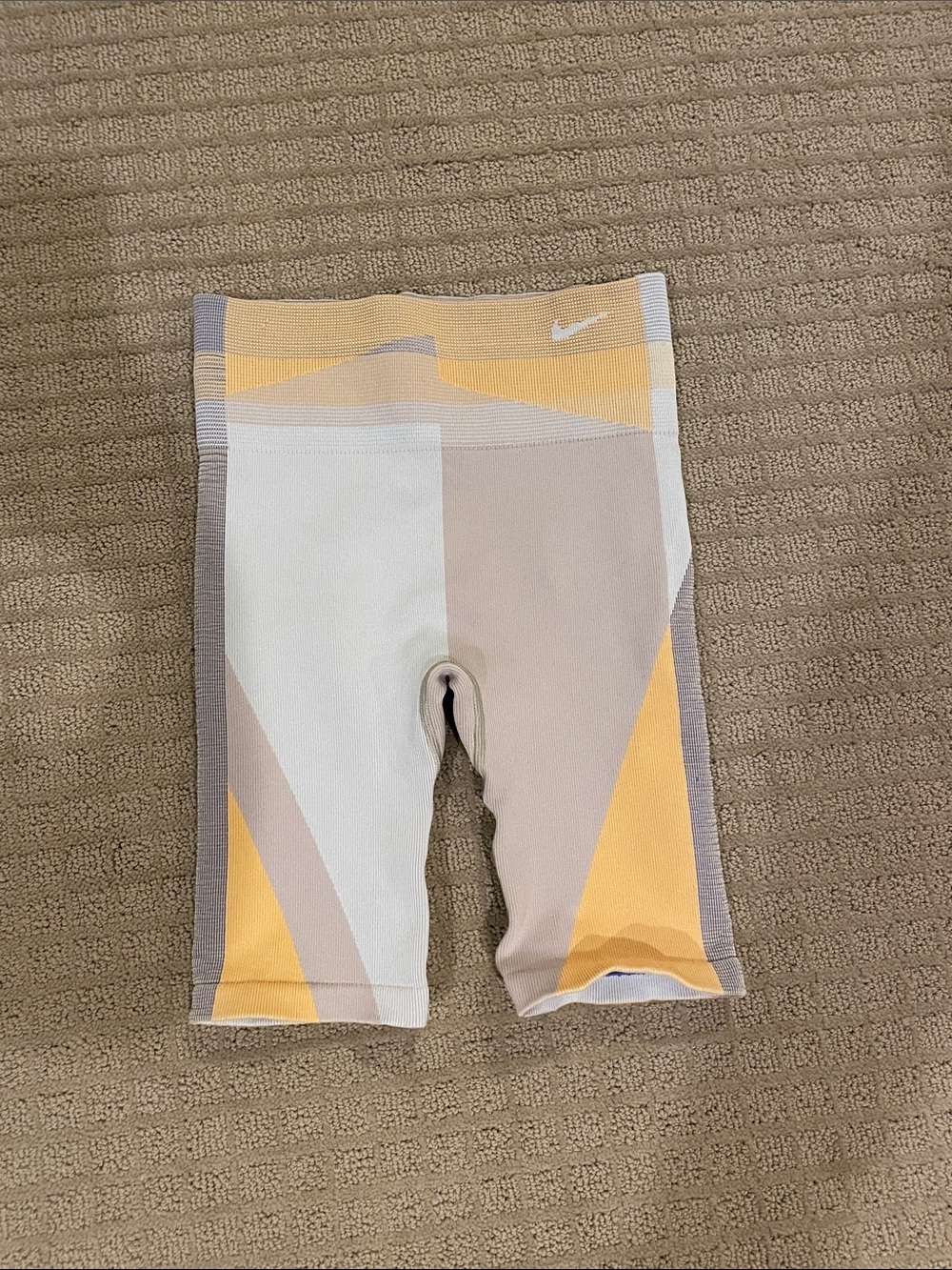 Nike Biker Shorts - Yellow, Cream, Gray